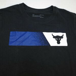 PROJECT ROCK UNDER ARMOUR ATHLETIC GYM ACTIVEWEAR TEE T SHIRT Mens S Black